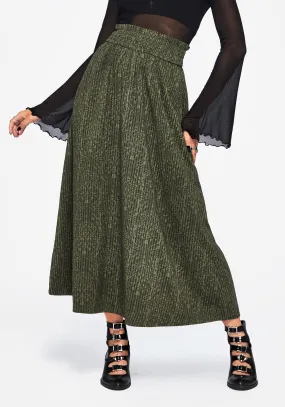 Cozy Outfit Tailored Cut Francesca Dragon Printed Midaxi Skirt