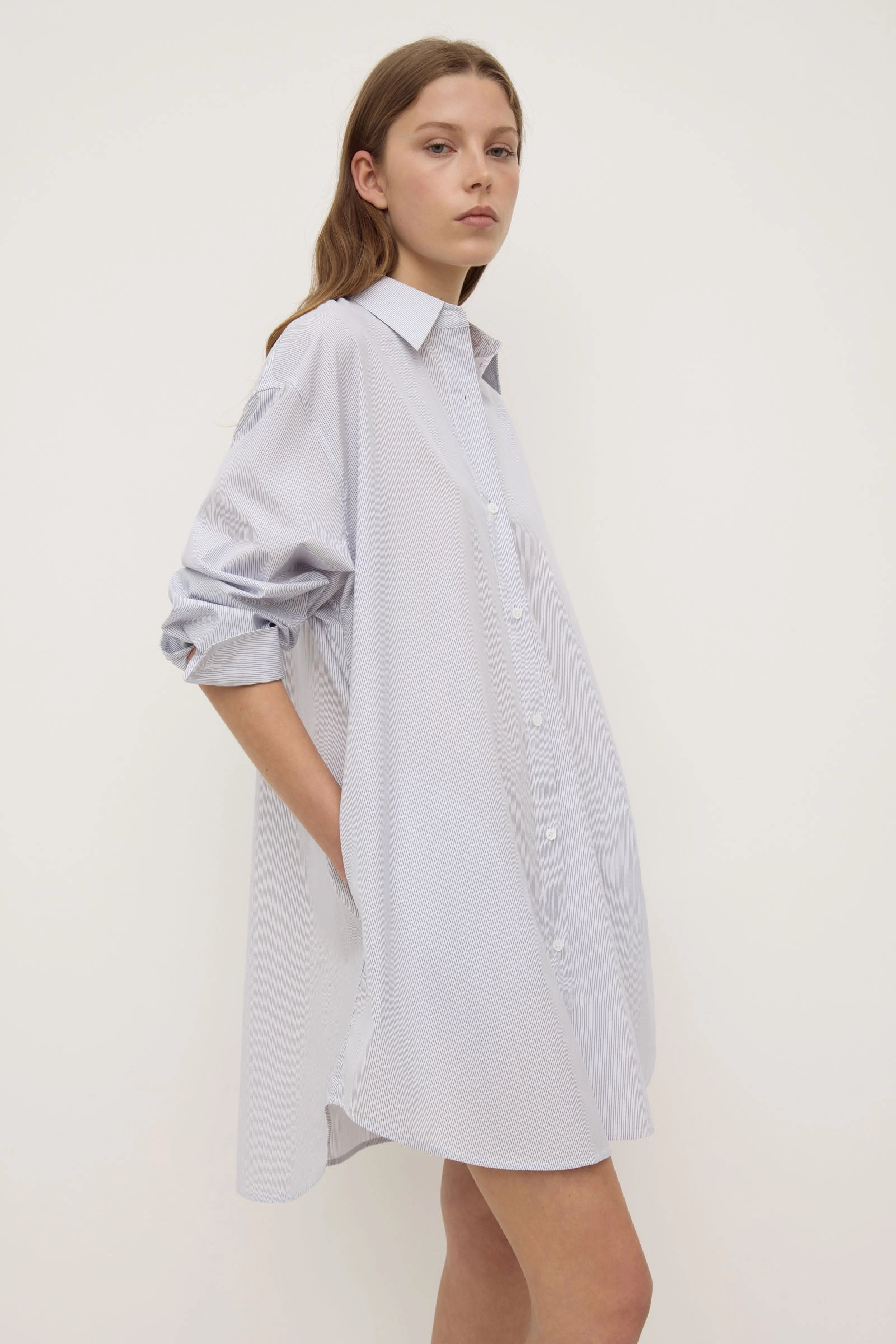 Cora Stripe Shirt Dress Smooth Layers