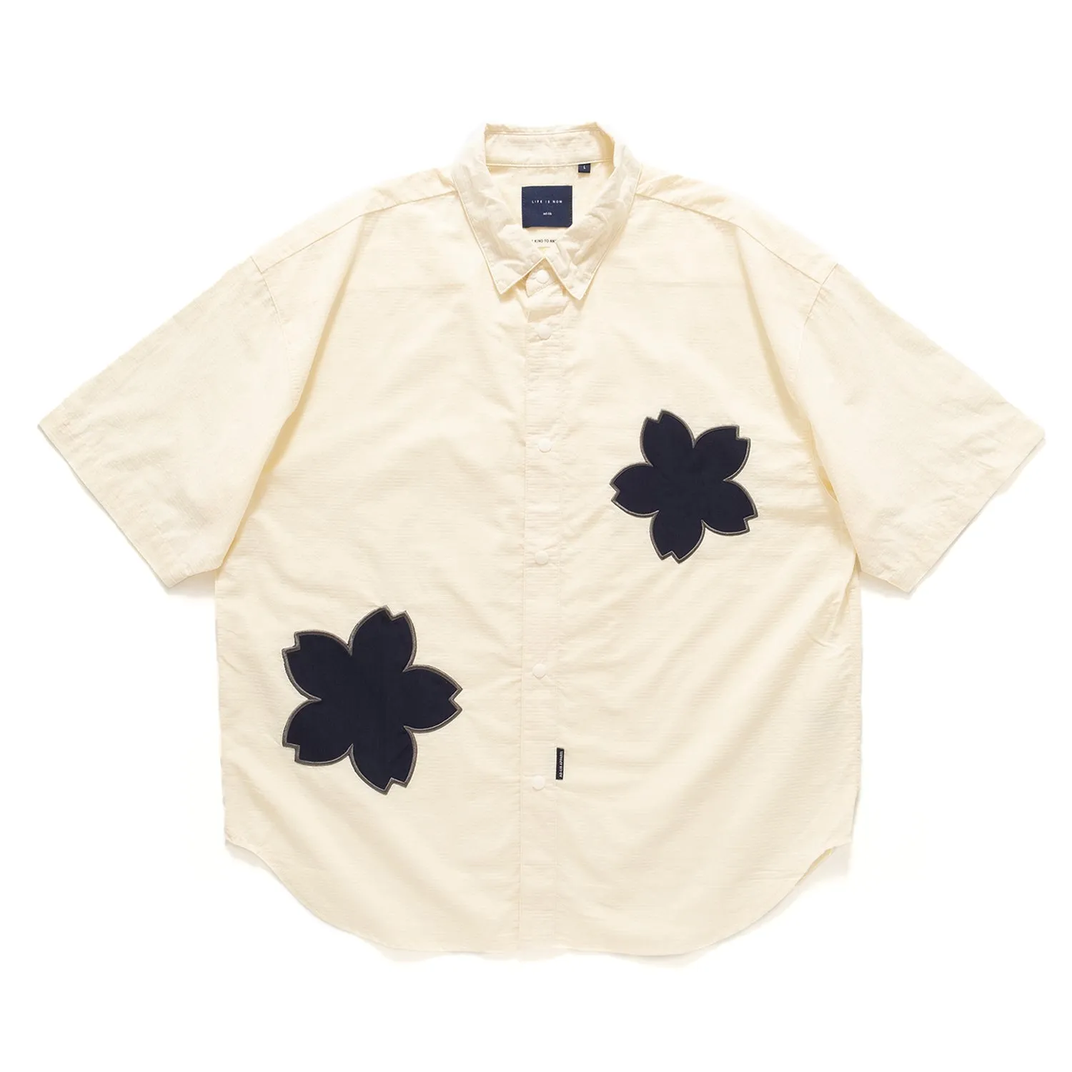 (ST380) Sakura Patch Short Sleeve Shirt Petite Option