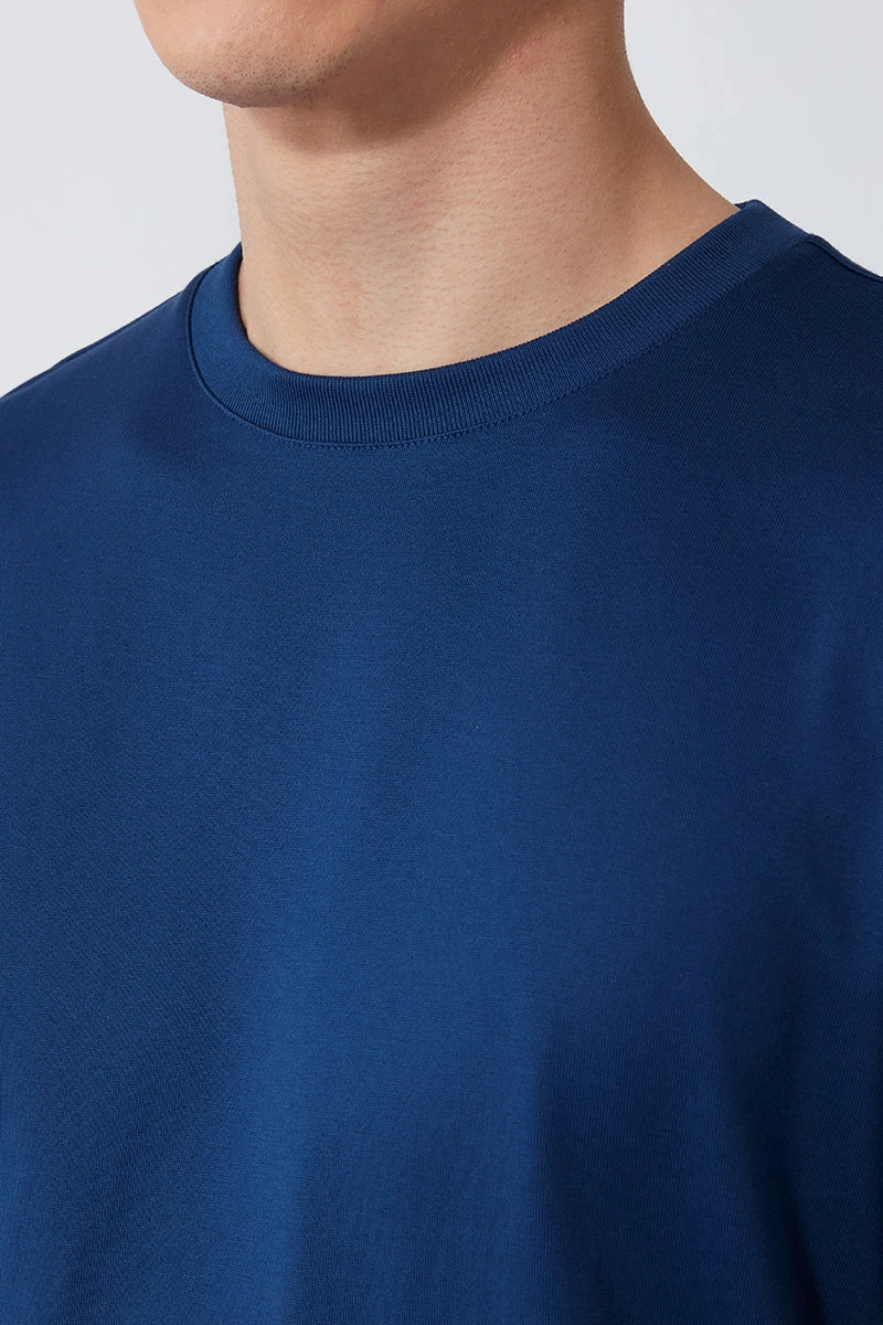 Regal Crew Neck T-Shirt | Blue NYE073 Outdoor Activity