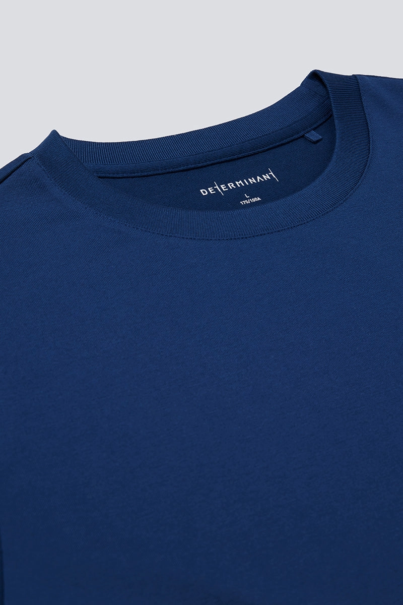 Regal Crew Neck T-Shirt | Blue NYE073 UPF Rated Fabric