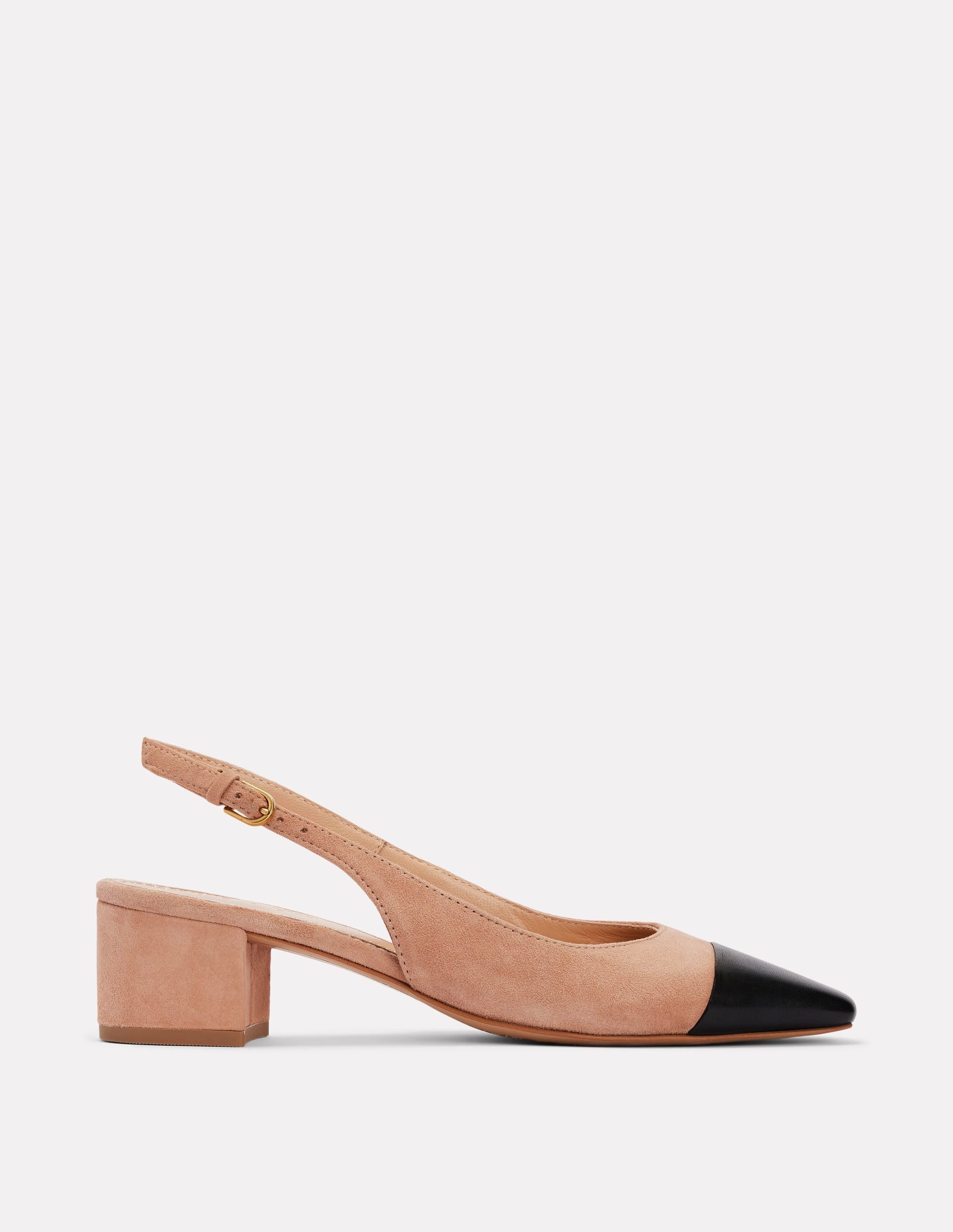 Stable Affordable Ailsa Block Heel Slingbacks-Latte Suede