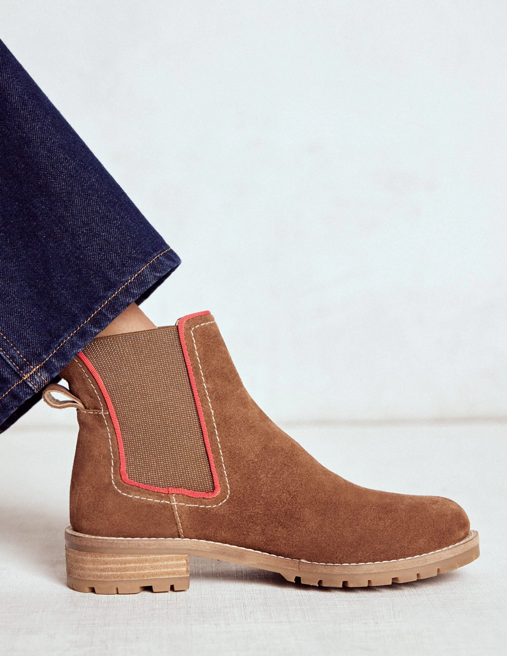 Freya Chelsea Boots-Tan Daily Ready Non Marking Outsole