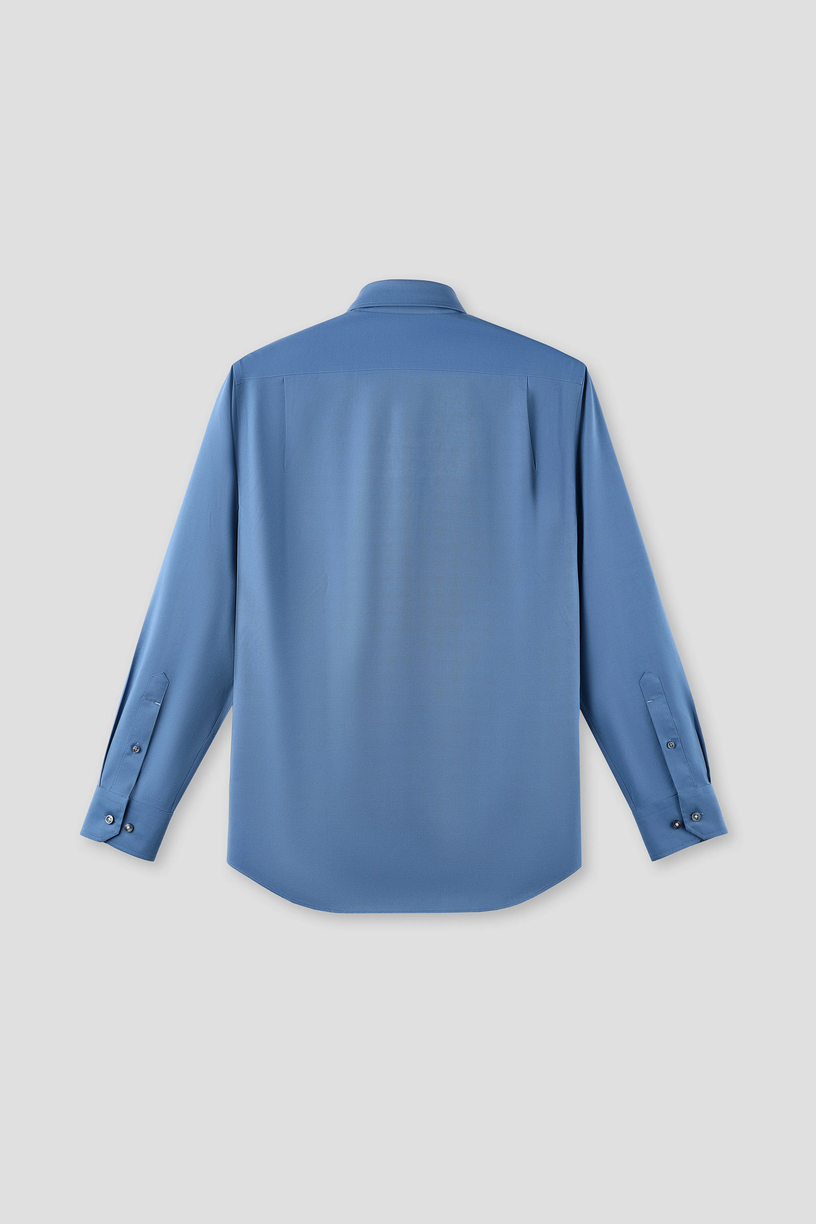 ??Frozen in Tones?? Waterless Dye Button-Down Dress Shirt | Permafrost Blue 22812N Low Maintenance
