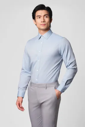 Street Fashion ??Frozen in Tones?? Waterless Dye Dress Shirt | Glacial Mist 17804N