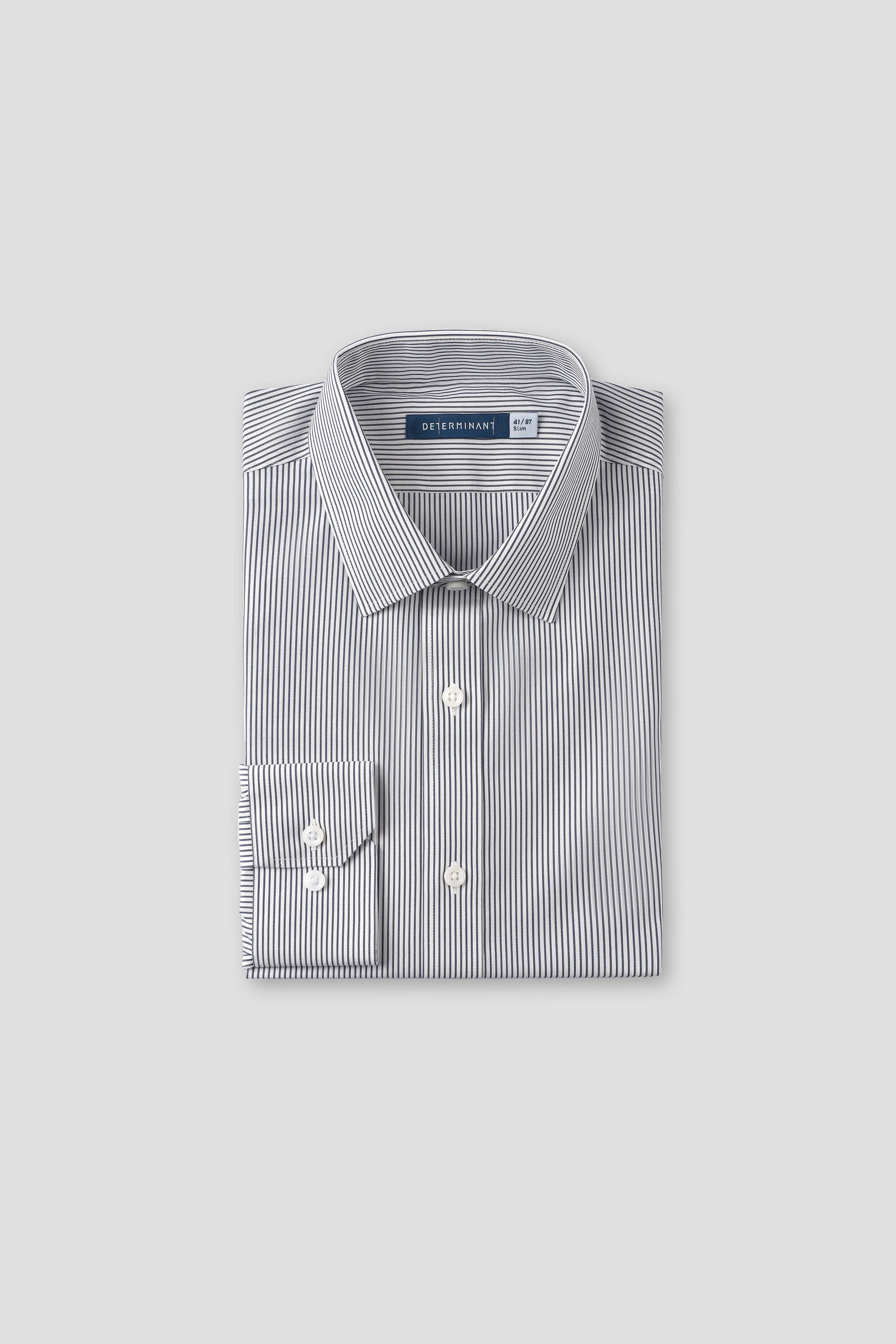 Corporate Wear ??Frozen in Tones?? Waterless Dye Dress Shirt | Iceberg Stripe 22796N