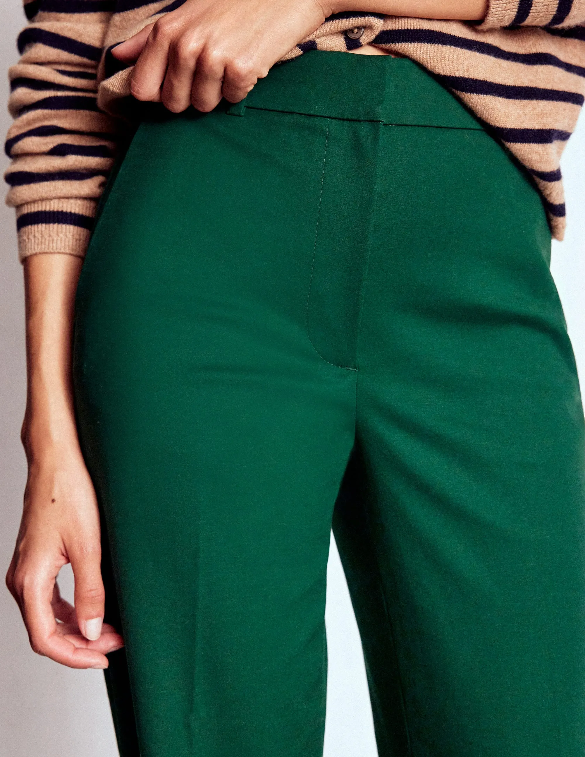 AllDayComfort Full Length Canonbury Trousers-Emerald Green
