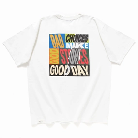 (ZT1184) Bad Choices Message Tee Urban Streetwear Versatile and Stylish