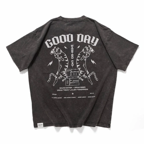 regular but not boring (ZT1653) Wasted Cat Graphic Tee