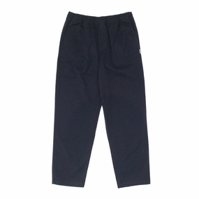 bound William Staple Cotton Trousers - Navy FrictionResistantEdging FadeResistant