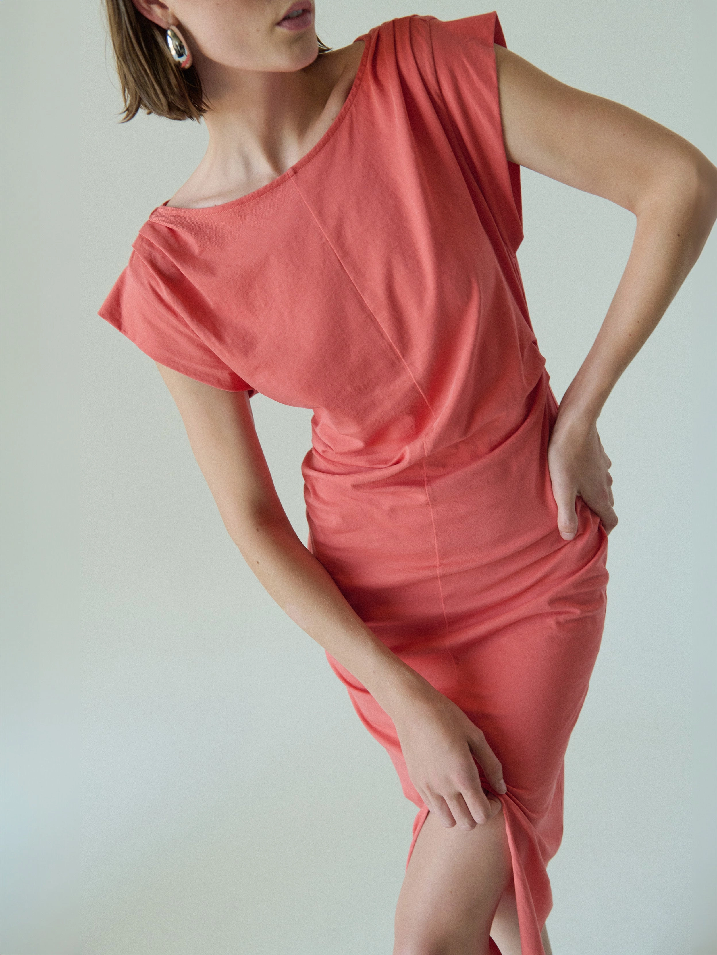 Salma Pleated Midi Light Elegance Cool Drape