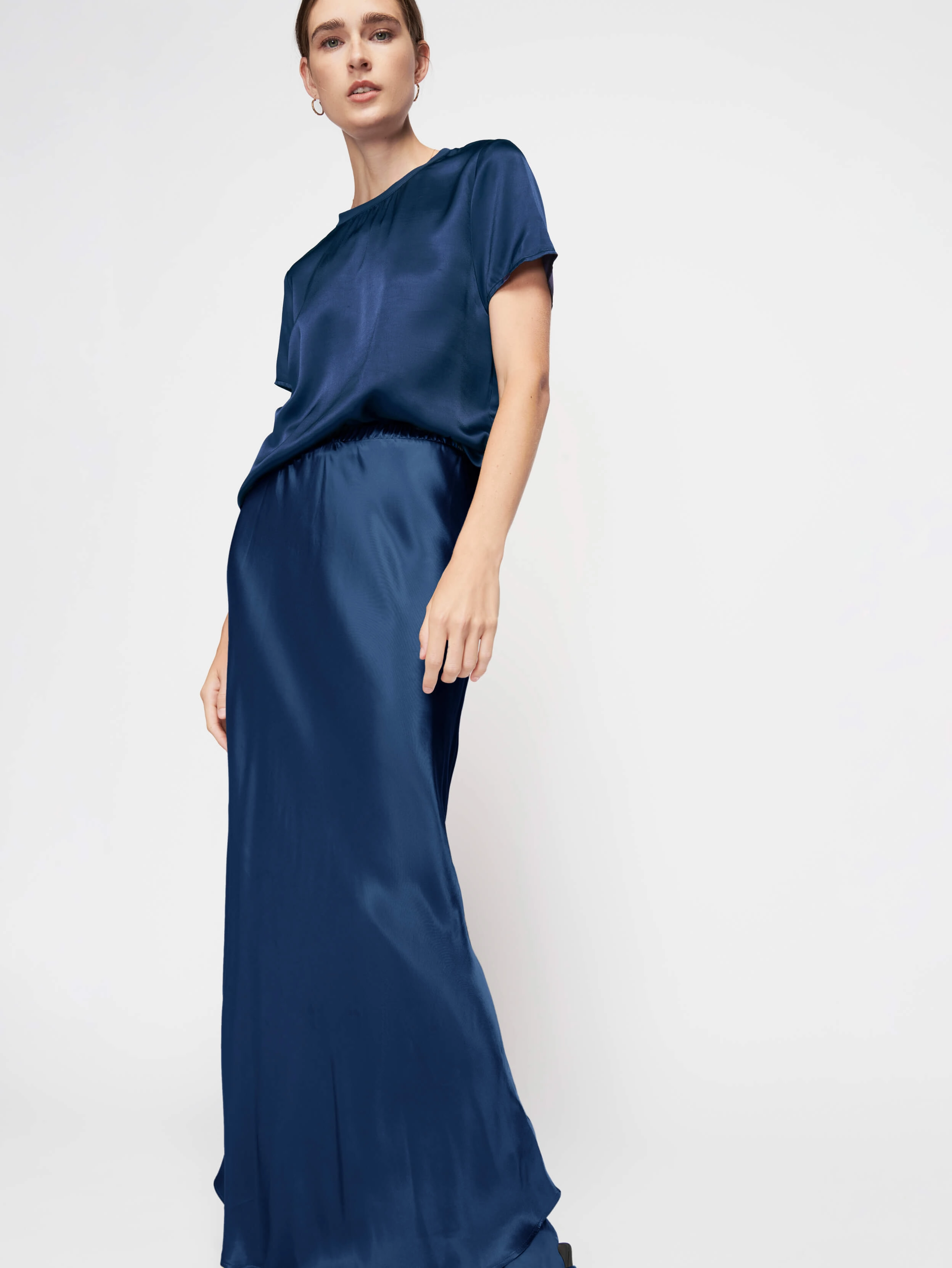 Contrast Panel Sporty Casual Gaia Skirt
