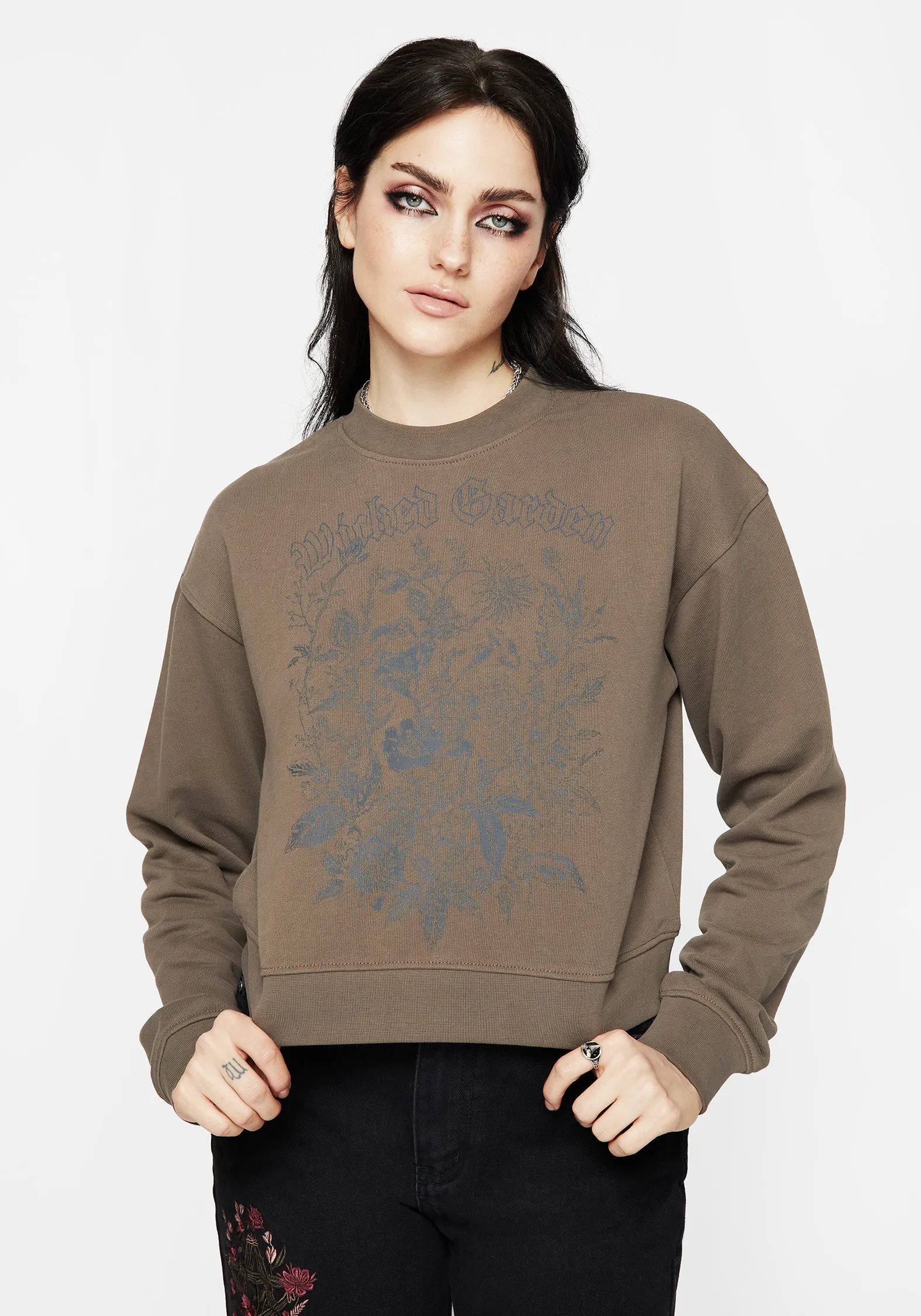 Reading festival Galerina Graphic Print Cotton Sweatshirt