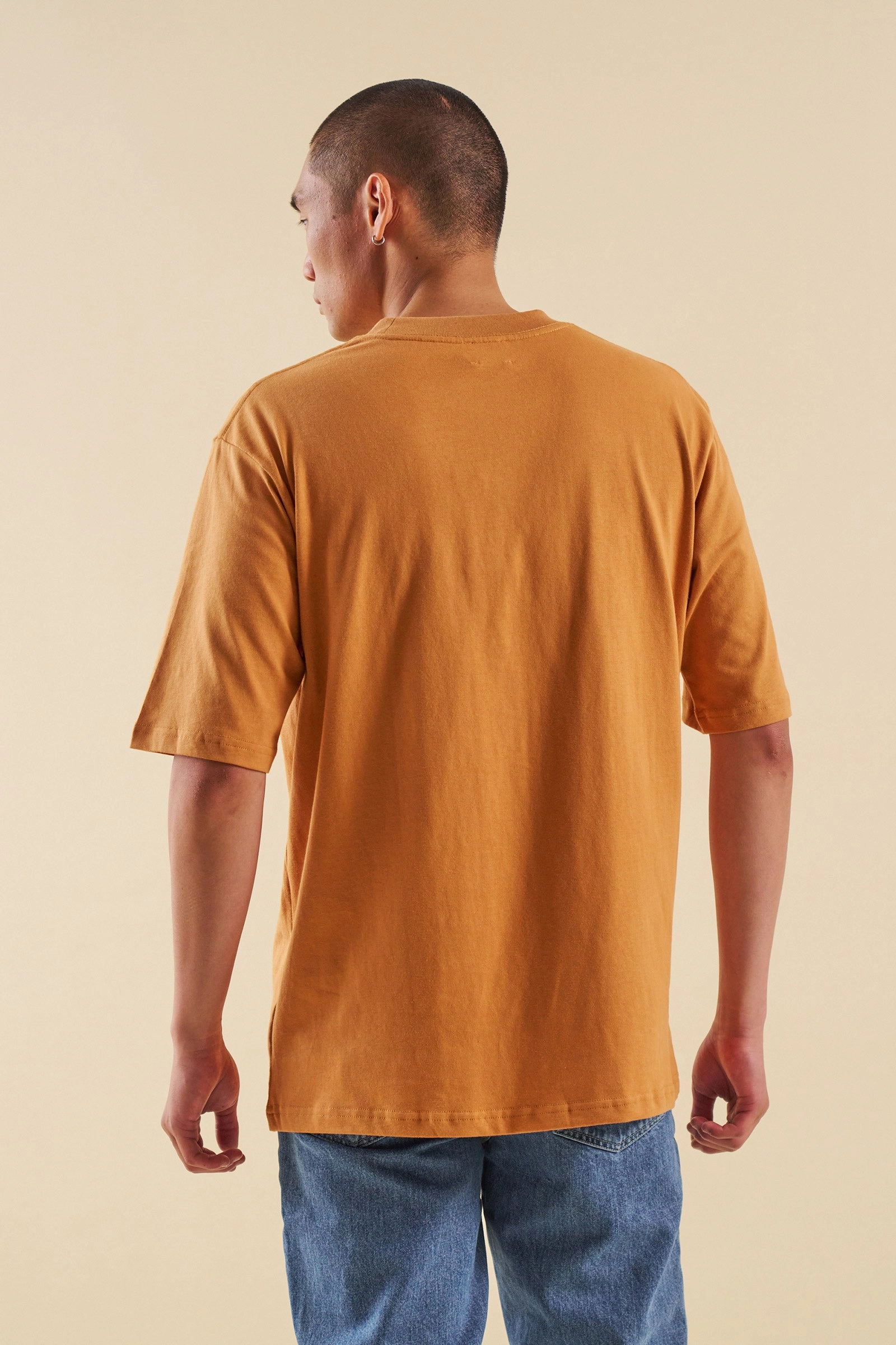 bound Burnt Orange Script Tee Fashion Fit