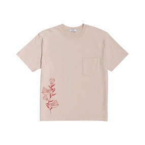 Stretchable Armholes Hummingbirds Short Sleeve T-Shirt