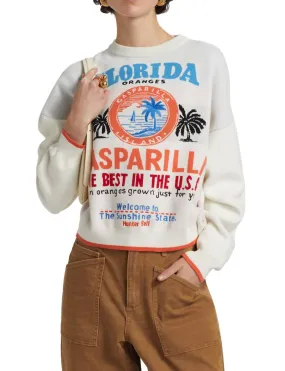 Seasonal Layers Moisture Wicking Technology Gasparilla Round Neck Sweater In White