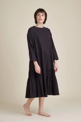 Gathered Dress Black Bright Appeal Classic wrap dress