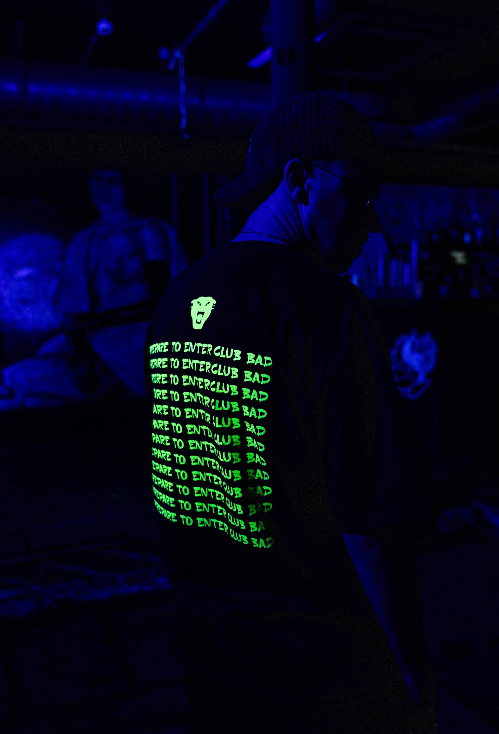 Mel?? X Club Bad 'Prepare To Enter' Tee - Black Active Comfort Men's masculinity
