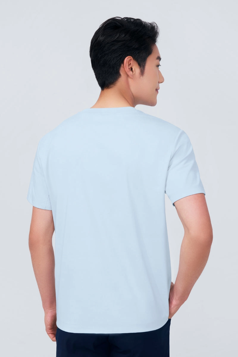 Urban Style Trend InstantCool Jersey Crew Neck T-Shirt | Light Blue BLE249