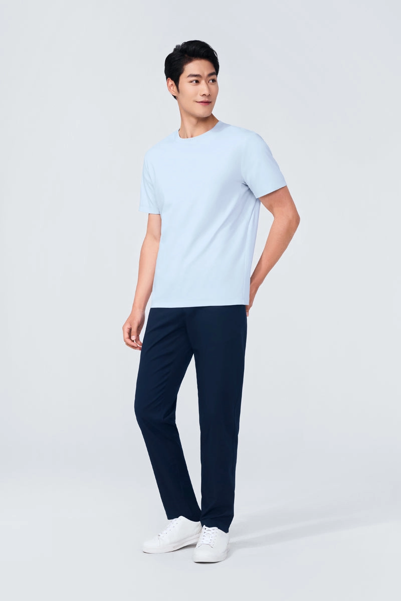 Easy Comfort InstantCool Jersey Crew Neck T-Shirt | Light Blue BLE249