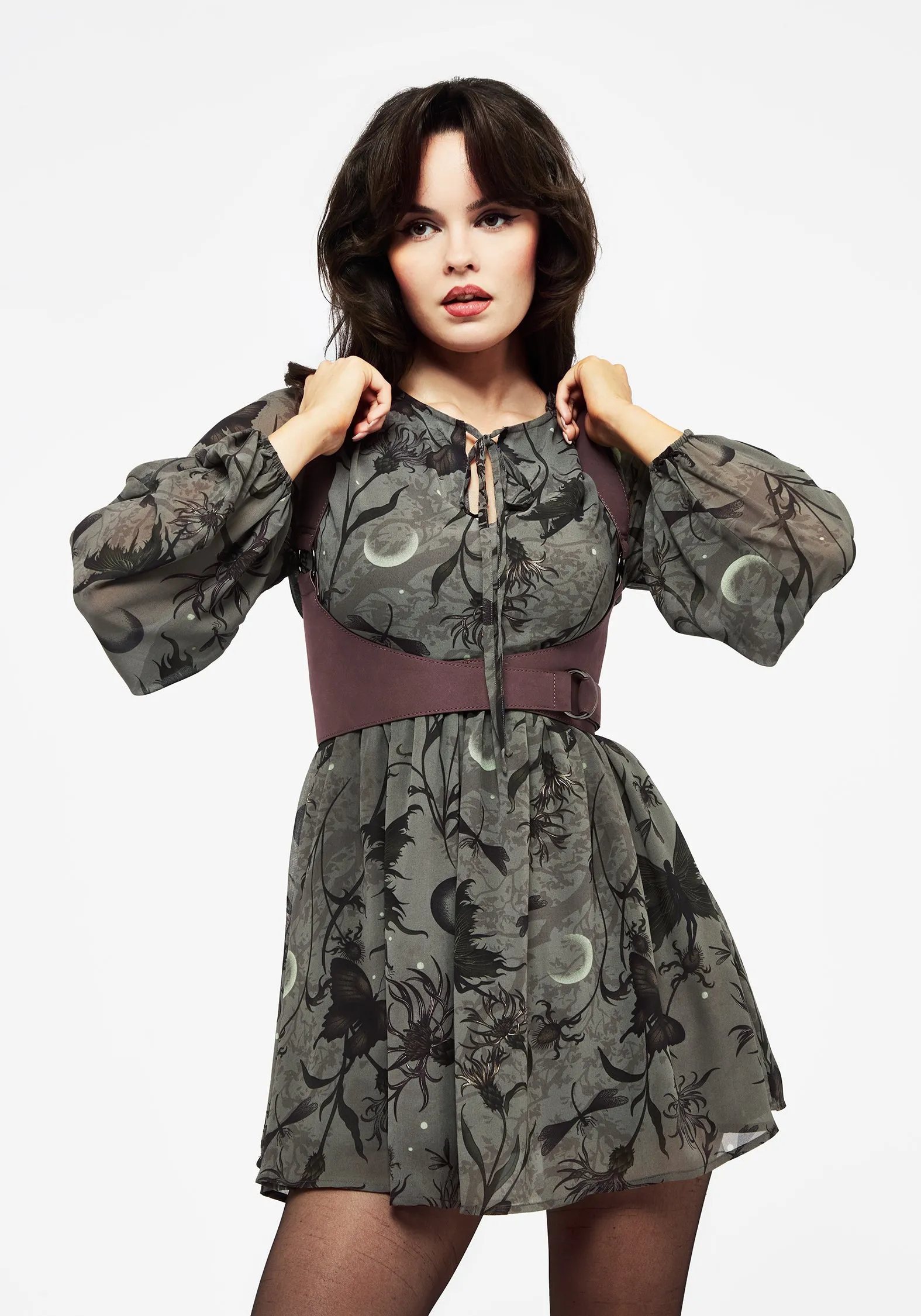 Gloriana Floral Print Chiffon Mini Dress everyday elegance