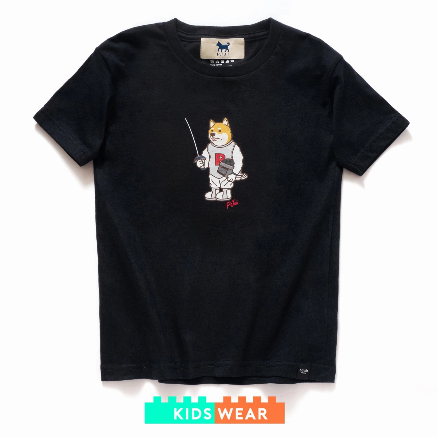 (ZT444) Kids Fencing Graphic Tee Biodegradable Textile Chill Wear