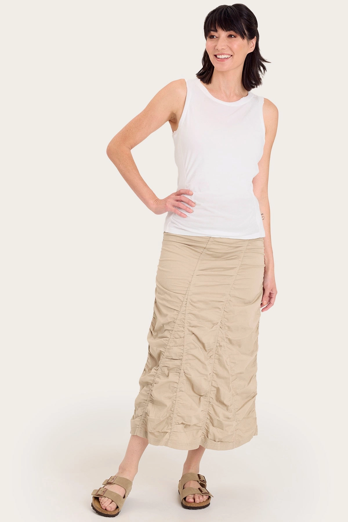 Gored Peasant Skirt City Mood Comfy Fit