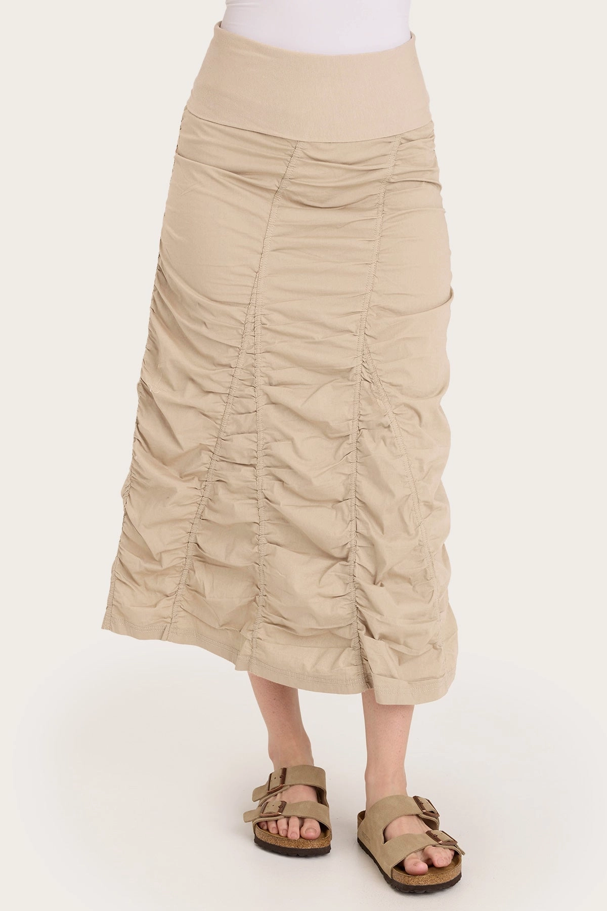 Polka Dot Gored Peasant Skirt