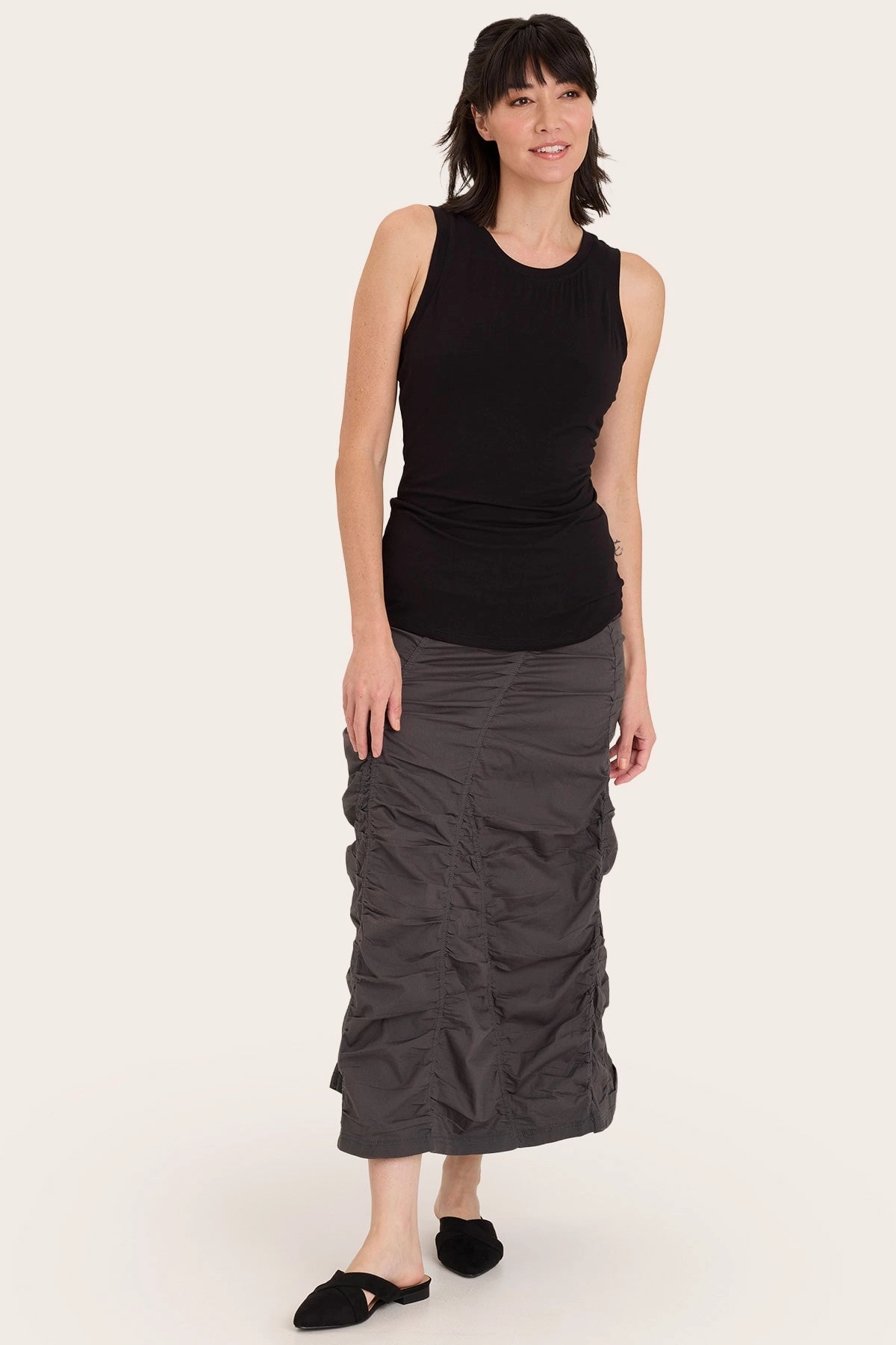 Gored Peasant Skirt Summer Outfit