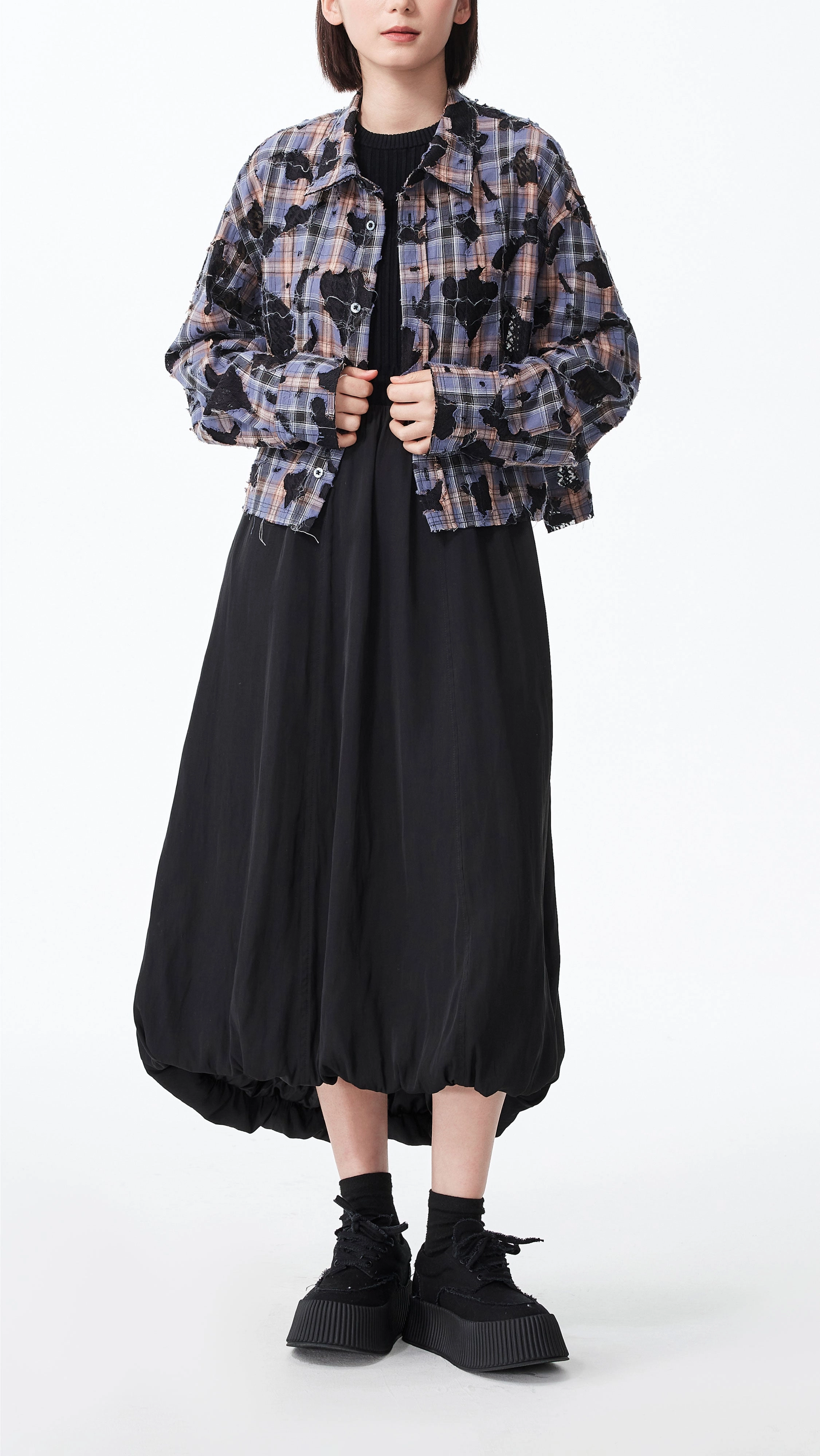 WaterRepellentCoating Winter Proof Balloon Shape Dress