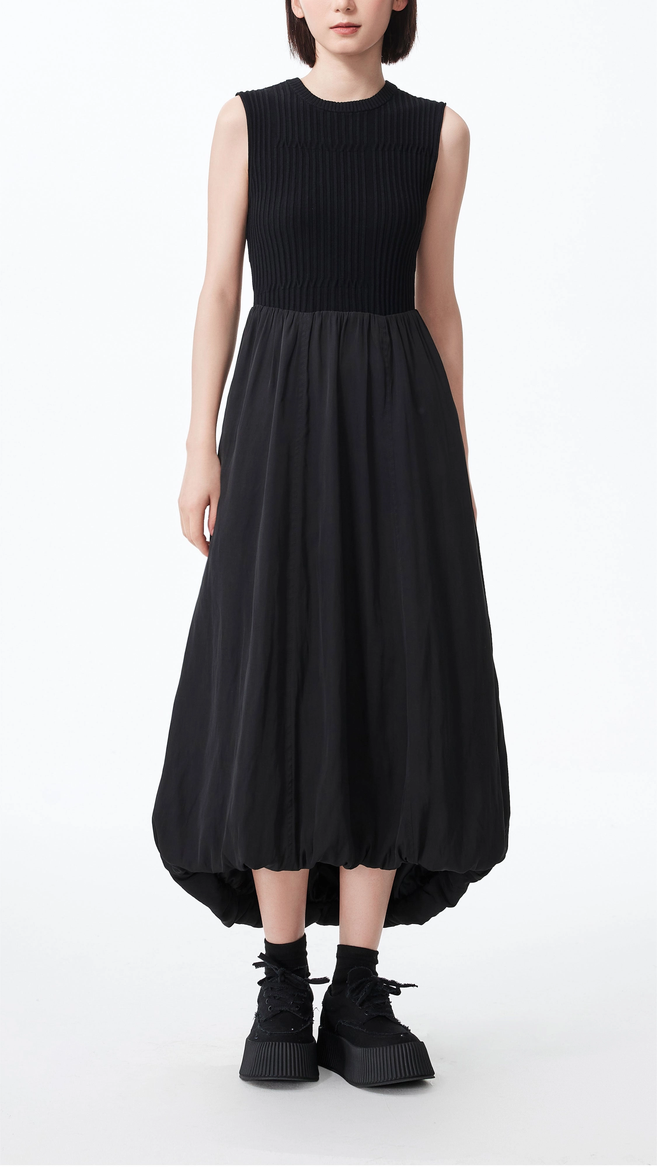 Warm Palette Balloon Shape Dress