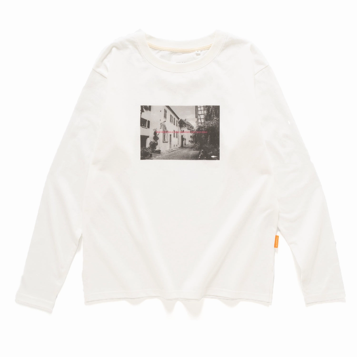 (TP1502) Graphic Long Sleeve Tee Flattering Fit Seasonal Layering