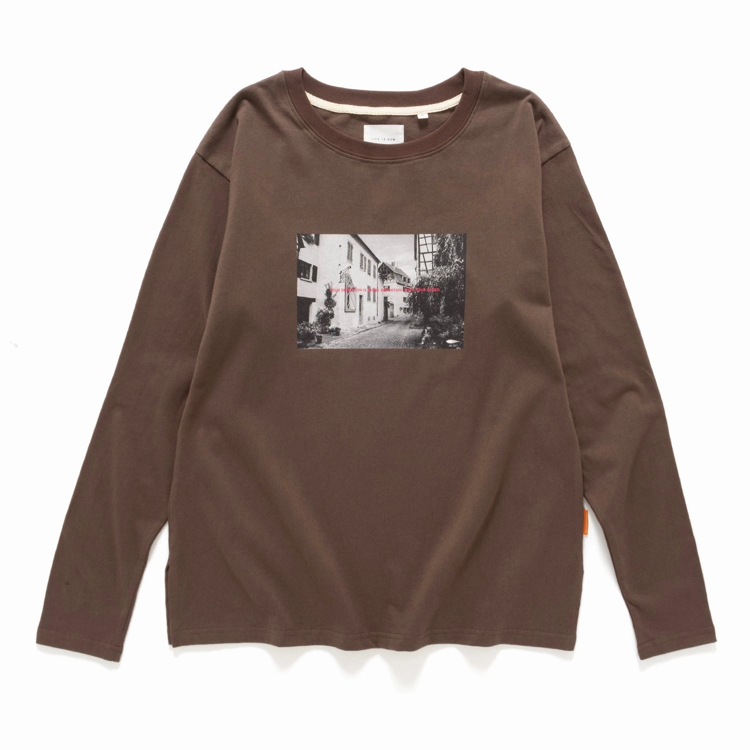 (TP1502) Graphic Long Sleeve Tee Loose fitting comfort TaglessCollar