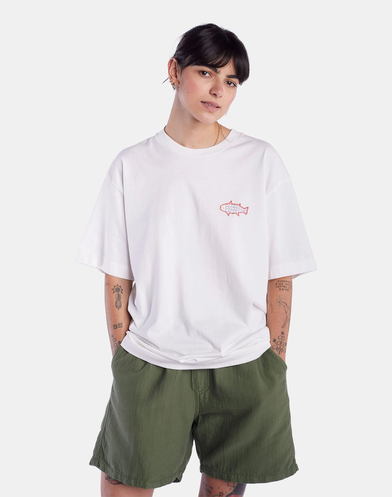Grimsby Short Sleeve T-Shirt Raw Edge Hem