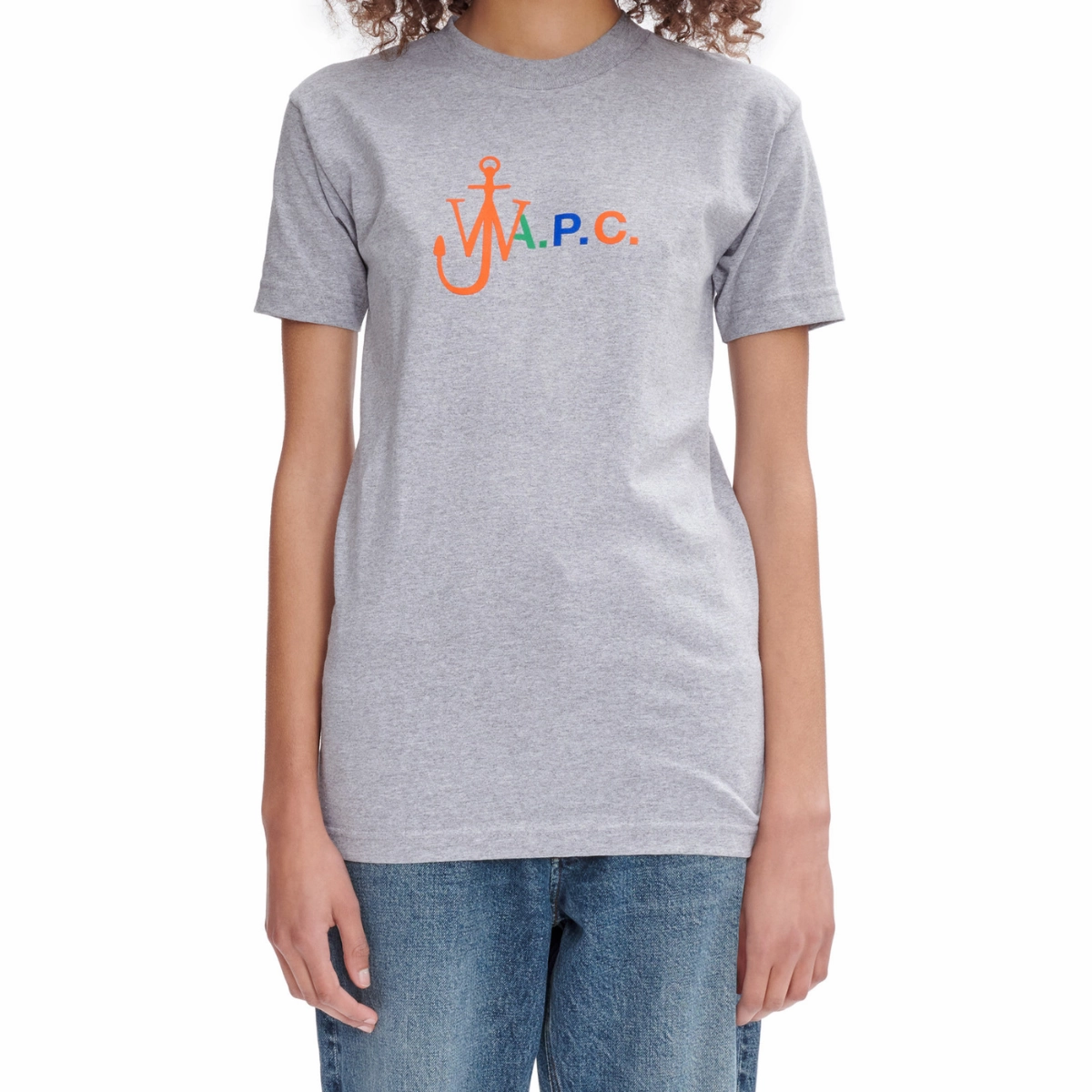 Elegant Detail Gris Fonce Chine Anchor JW Anderson T-Shirt