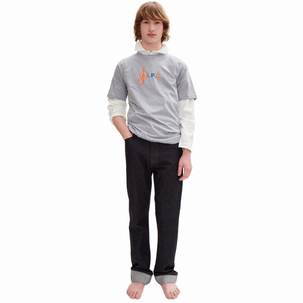 sporty and comfortable Active Comfort Wear Gris Fonce Chine Anchor JW Anderson T-Shirt