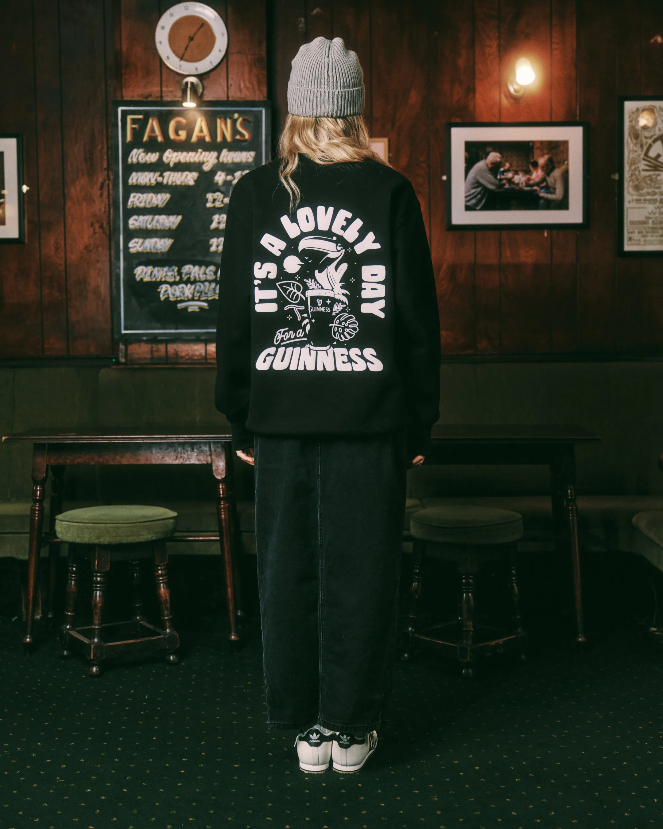 Guinness x UN:IK 'Jungle' Sweater - Black Cold-Weather Essential Warm and Soft