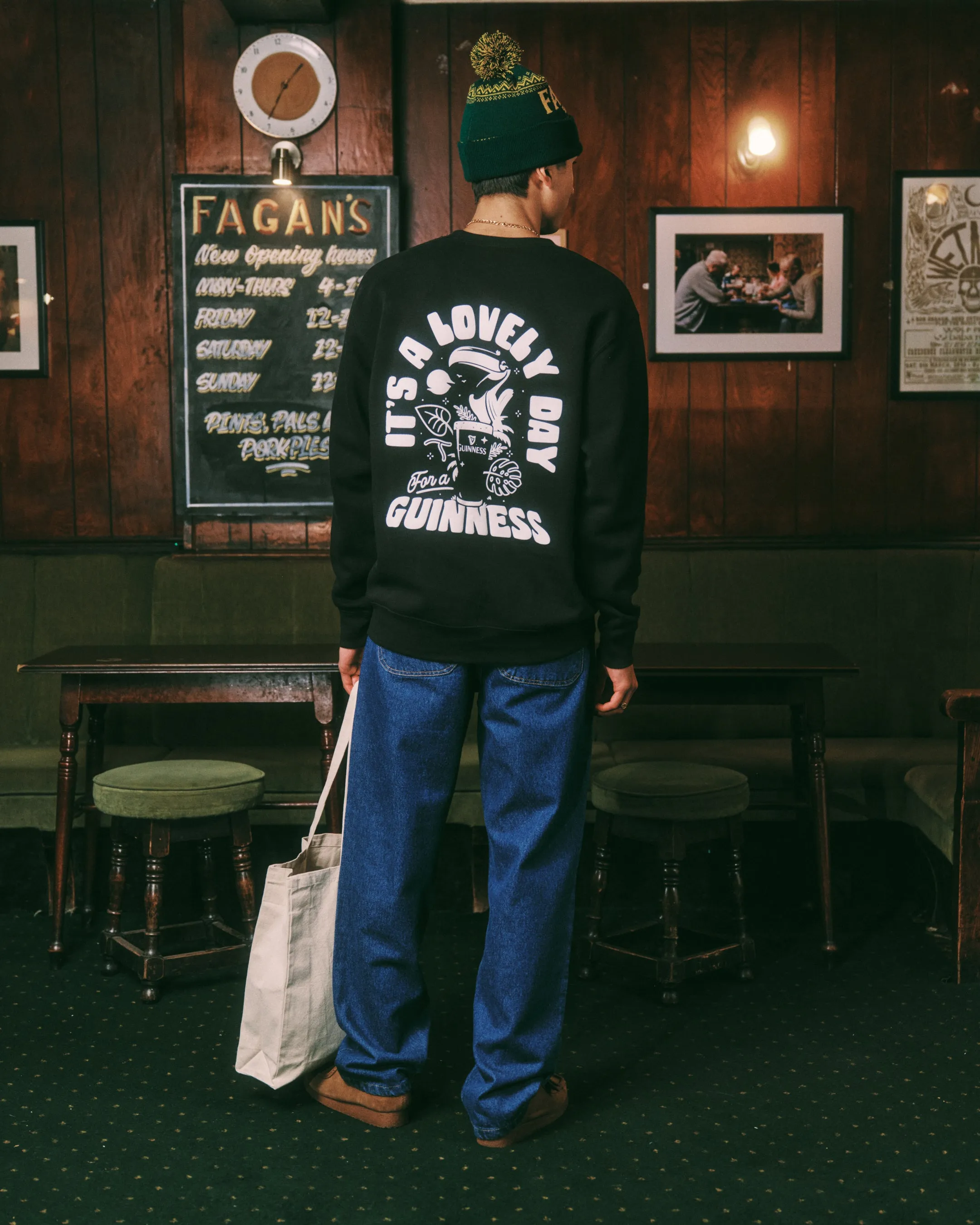 Guinness x UN:IK 'Jungle' Sweater - Black Cold Weather Gear