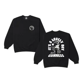 Guinness x UN:IK 'Jungle' Sweater - Black Ribbed Hem Detailing Versatile Layers