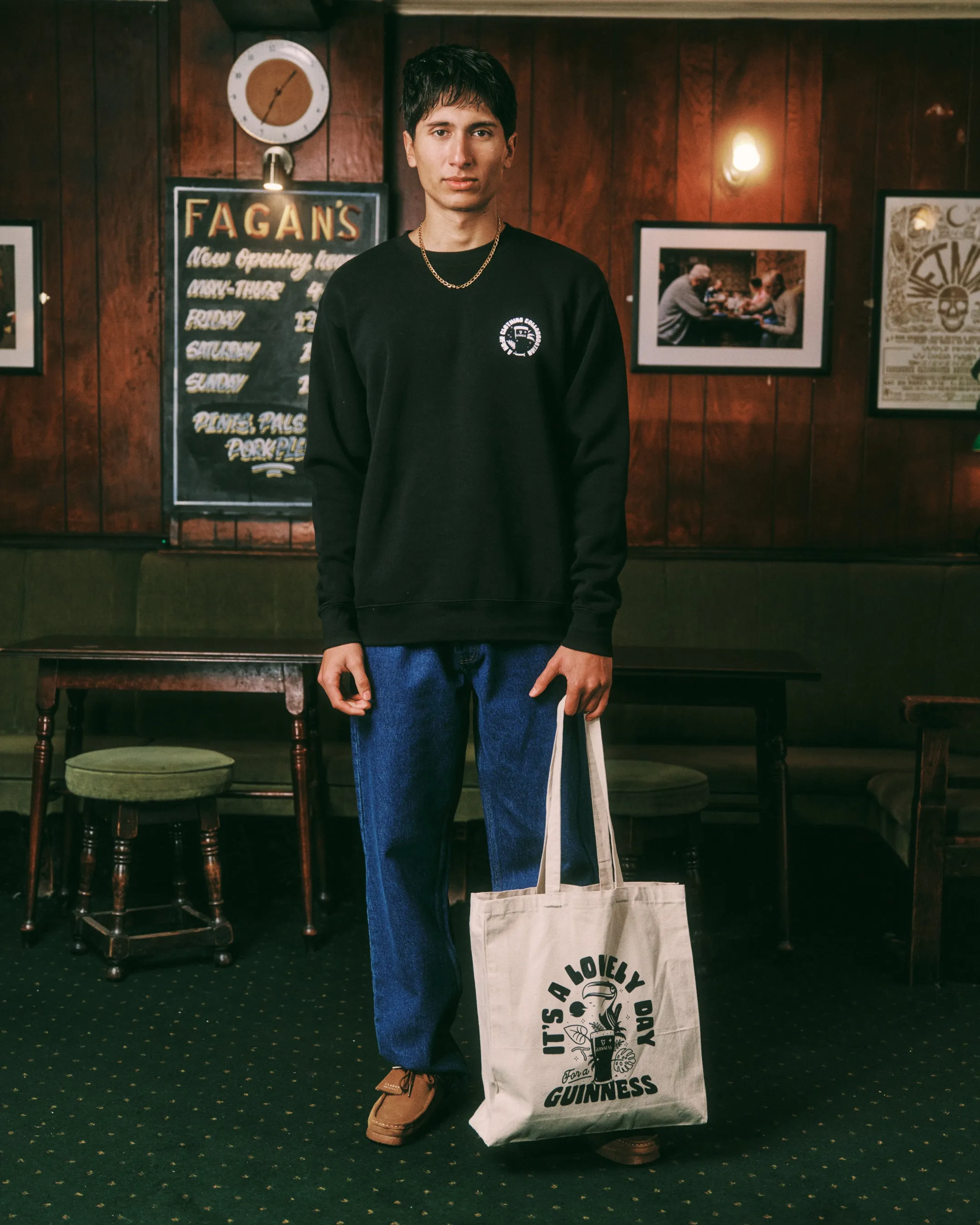 Knitwear Comfort Guinness x UN:IK 'Jungle' Sweater - Black