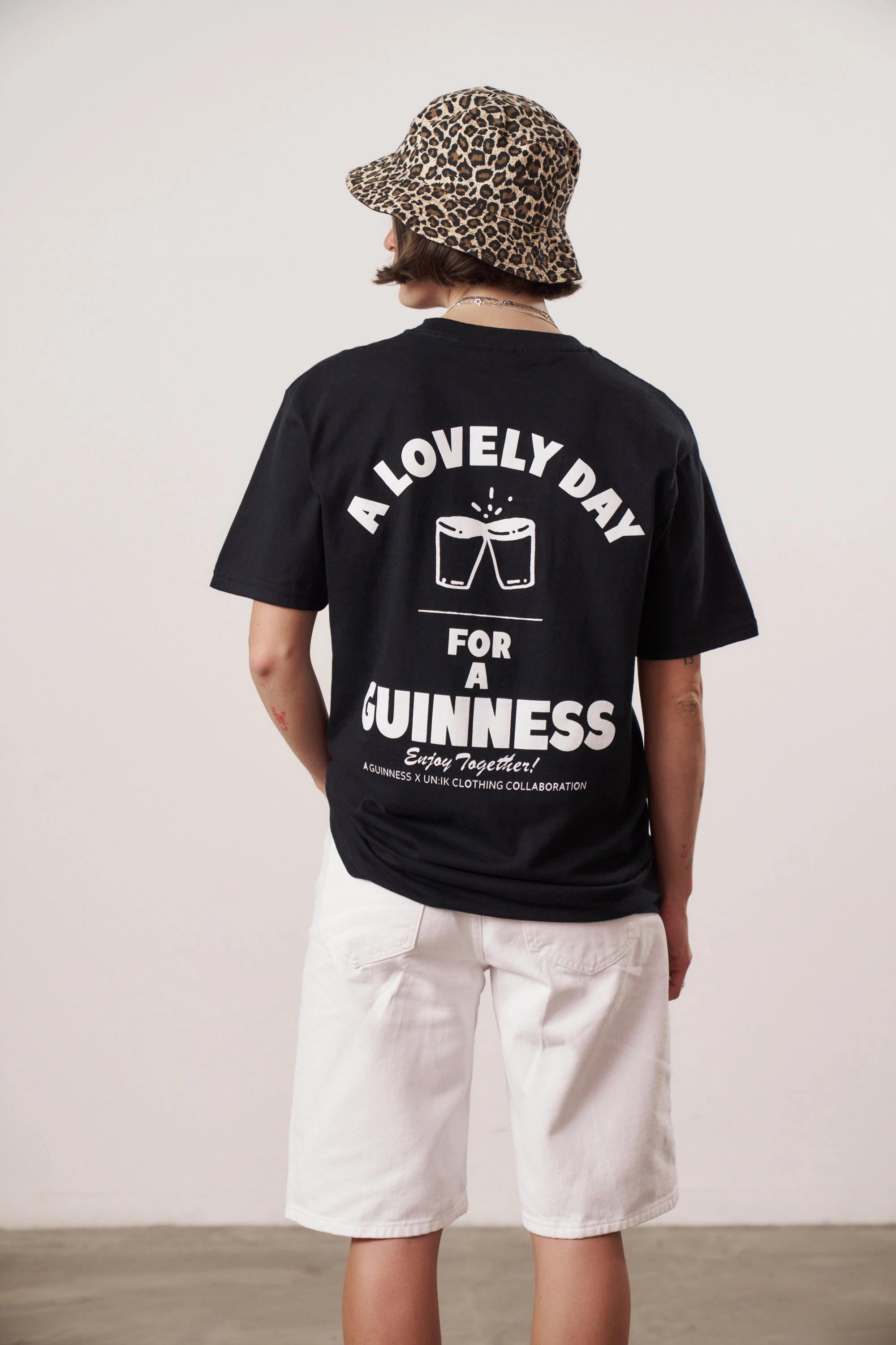 Guinness x UN:IK 'Enjoy Together' Tee - Black Slim Fit Design