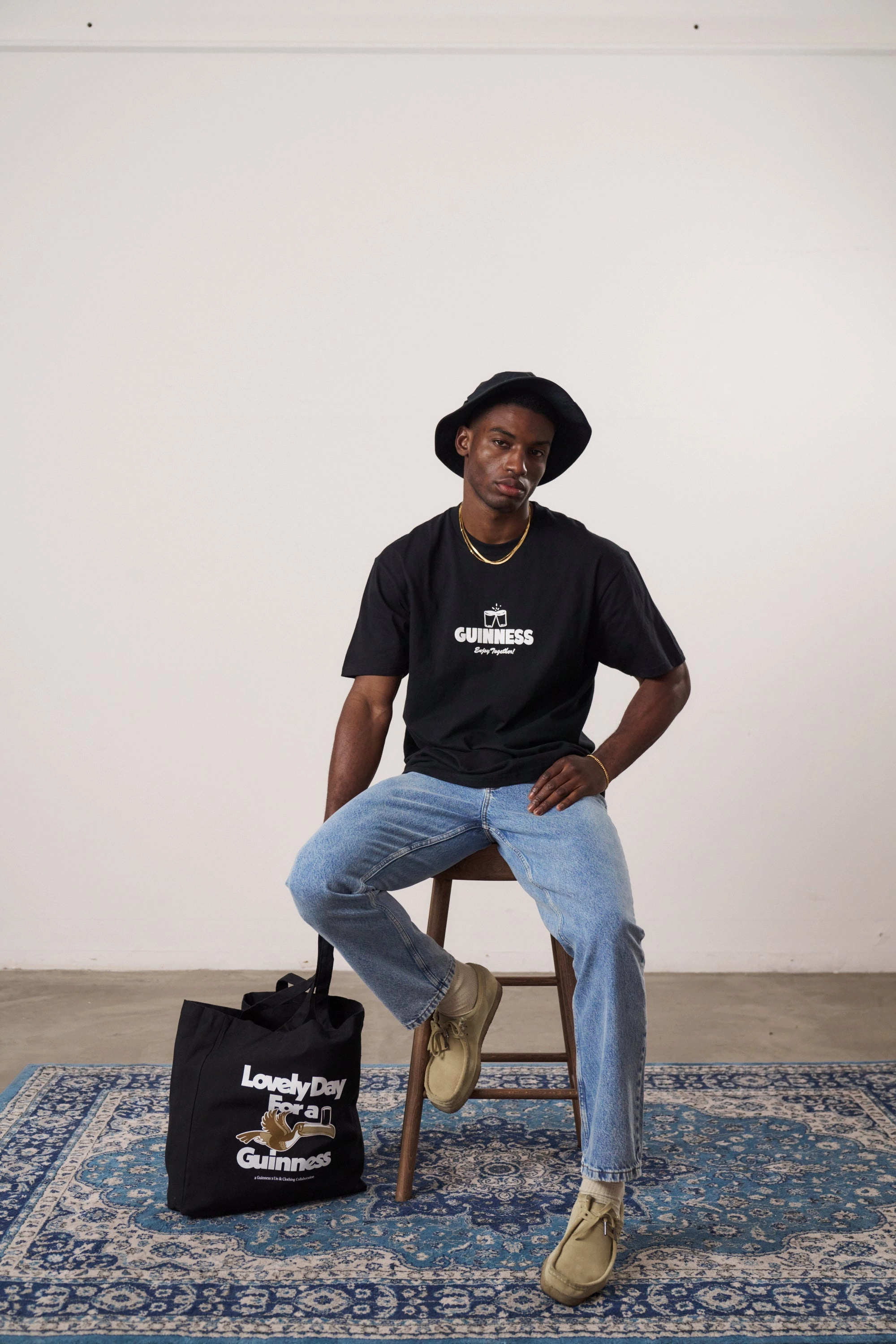 Timeless Look Wear Guinness x UN:IK 'Enjoy Together' Tee - Black