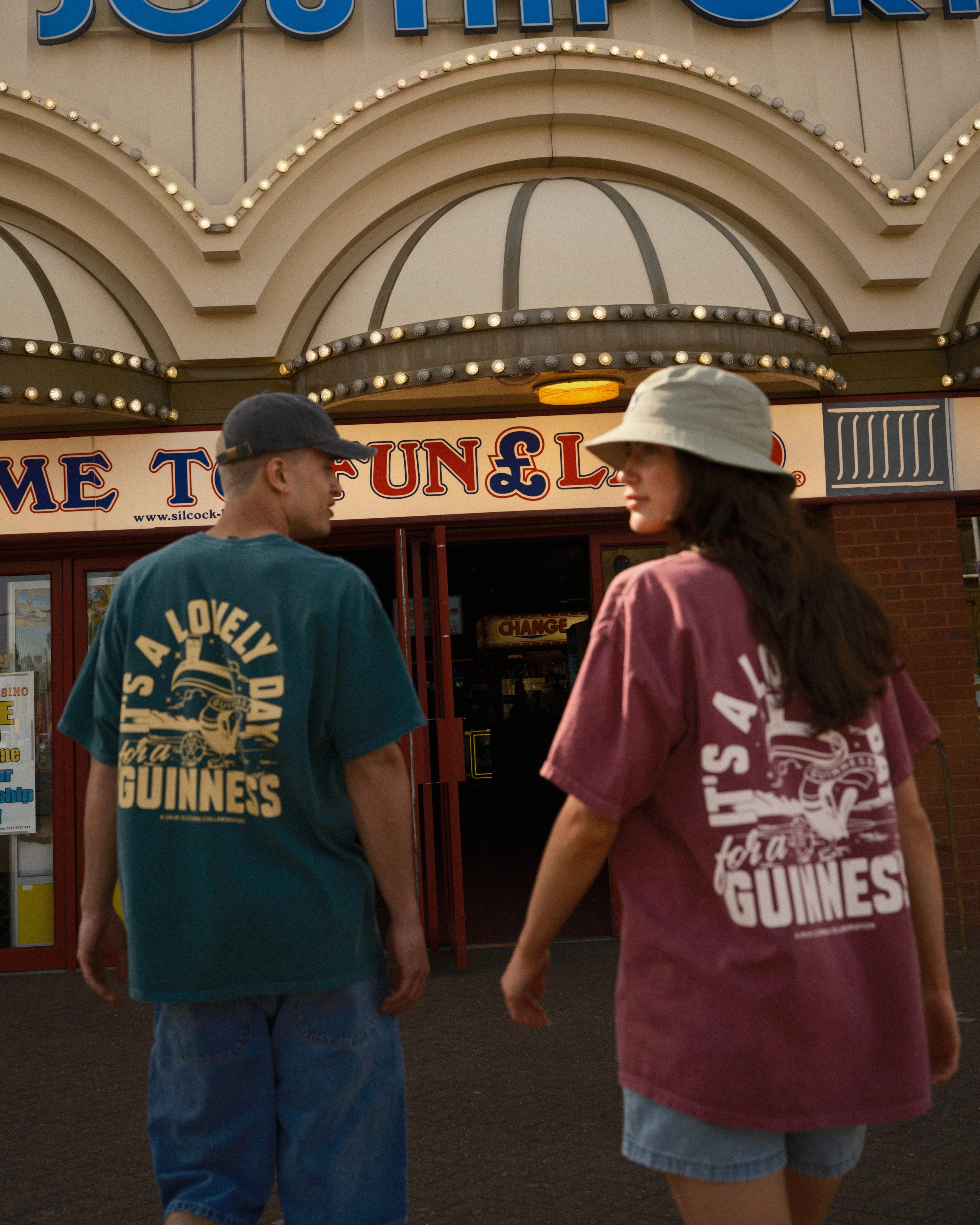 Guinness x UN:IK 'Football Toucan' Vintage Washed Tee - Red Holiday Outfit Style