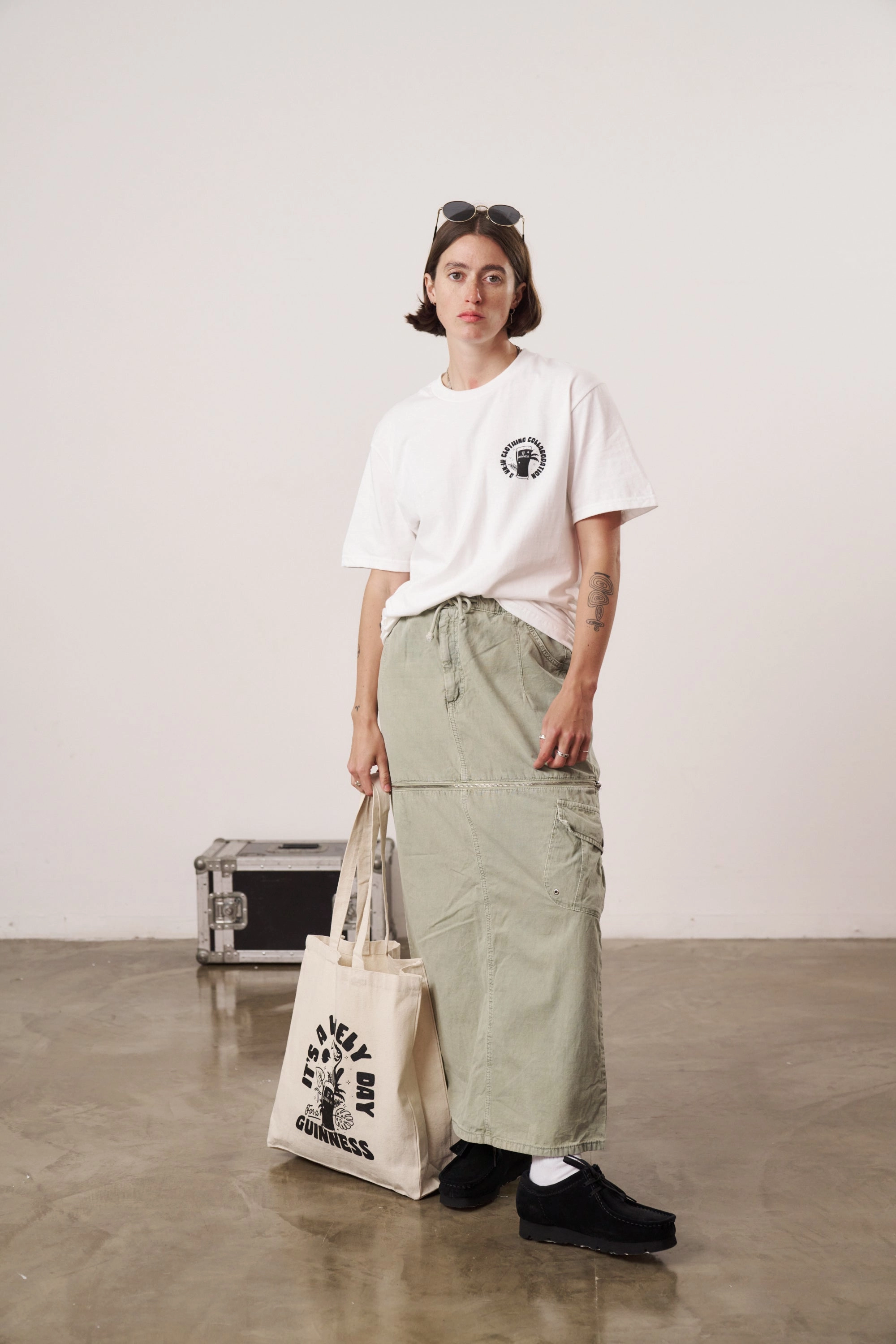 Modern Twist OdorResistant Guinness x UN:IK 'Jungle' Tee & Print Bundle - White