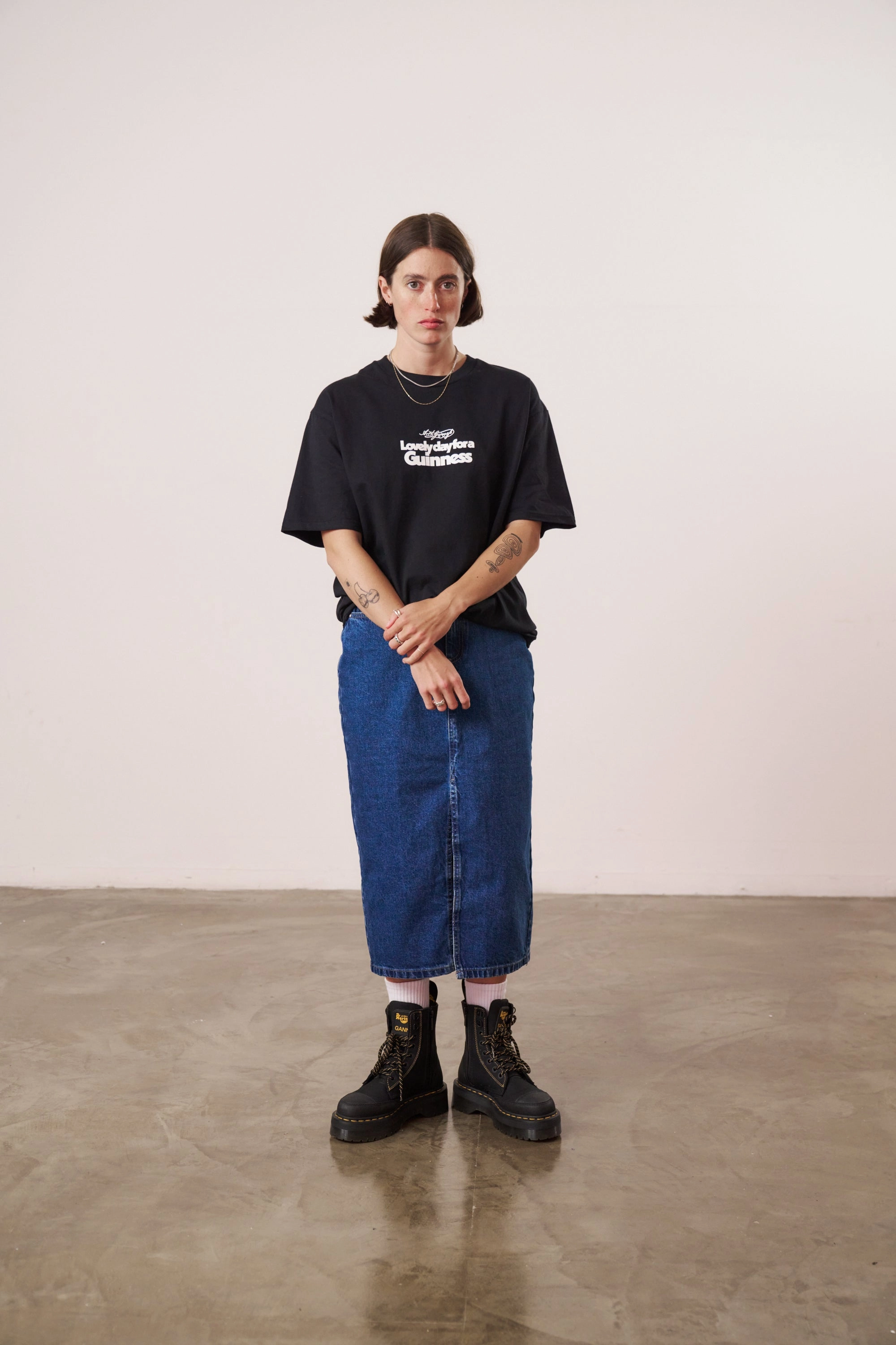 Boat Neck Guinness x UN:IK 'Lovely Day' Tee - Black