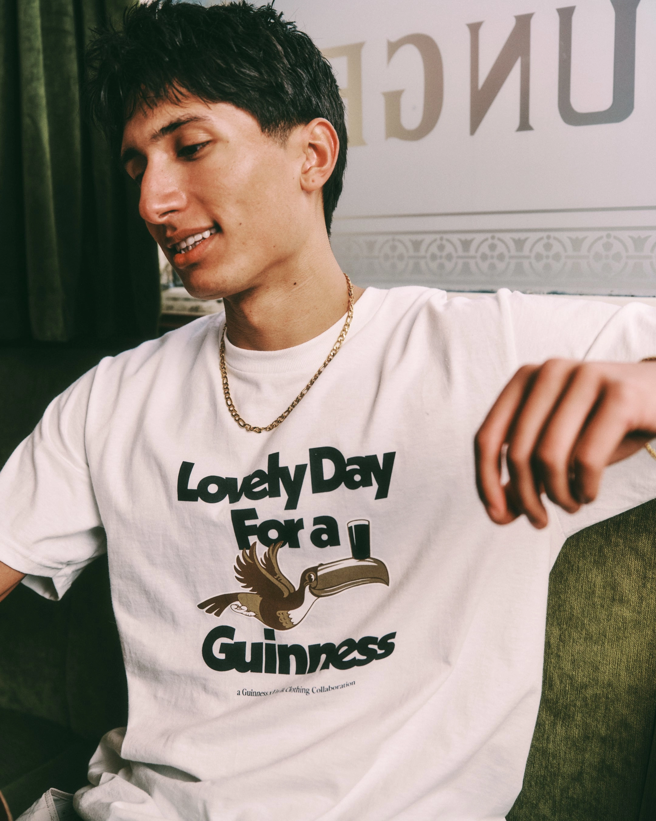 Guinness x UN:IK 'Lovely Day' Tee - White Indoor clothing