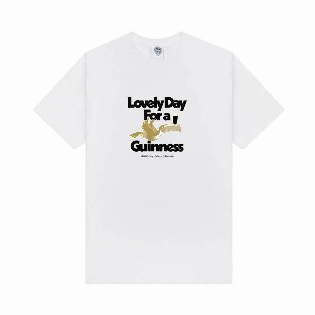 Guinness x UN:IK 'Lovely Day' Tee - White Comfy Touch