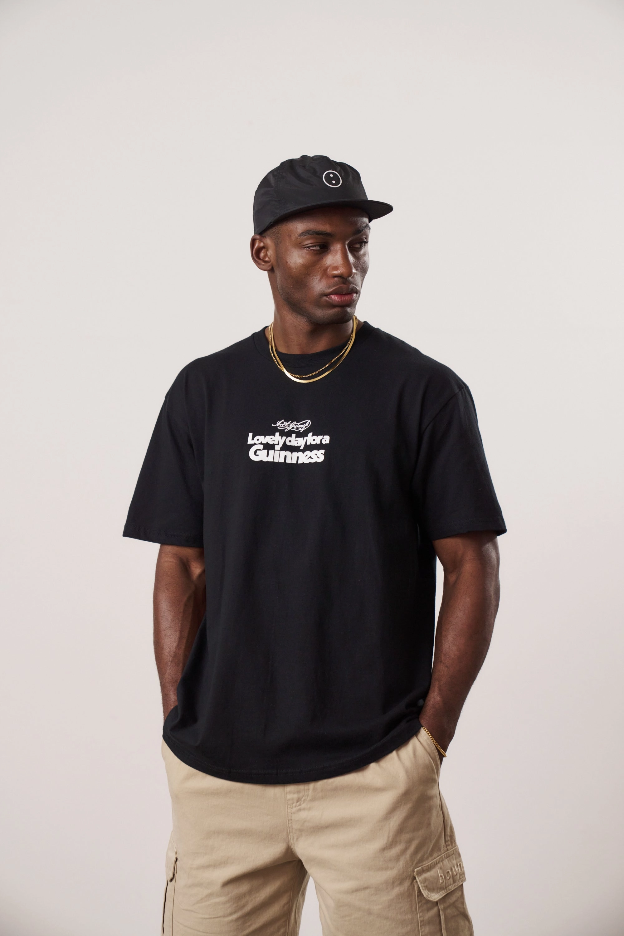 Guinness x UN:IK 'Lovely Day' Tee & Tote Bag Bundle - Black Soft Wear Weekend Ready
