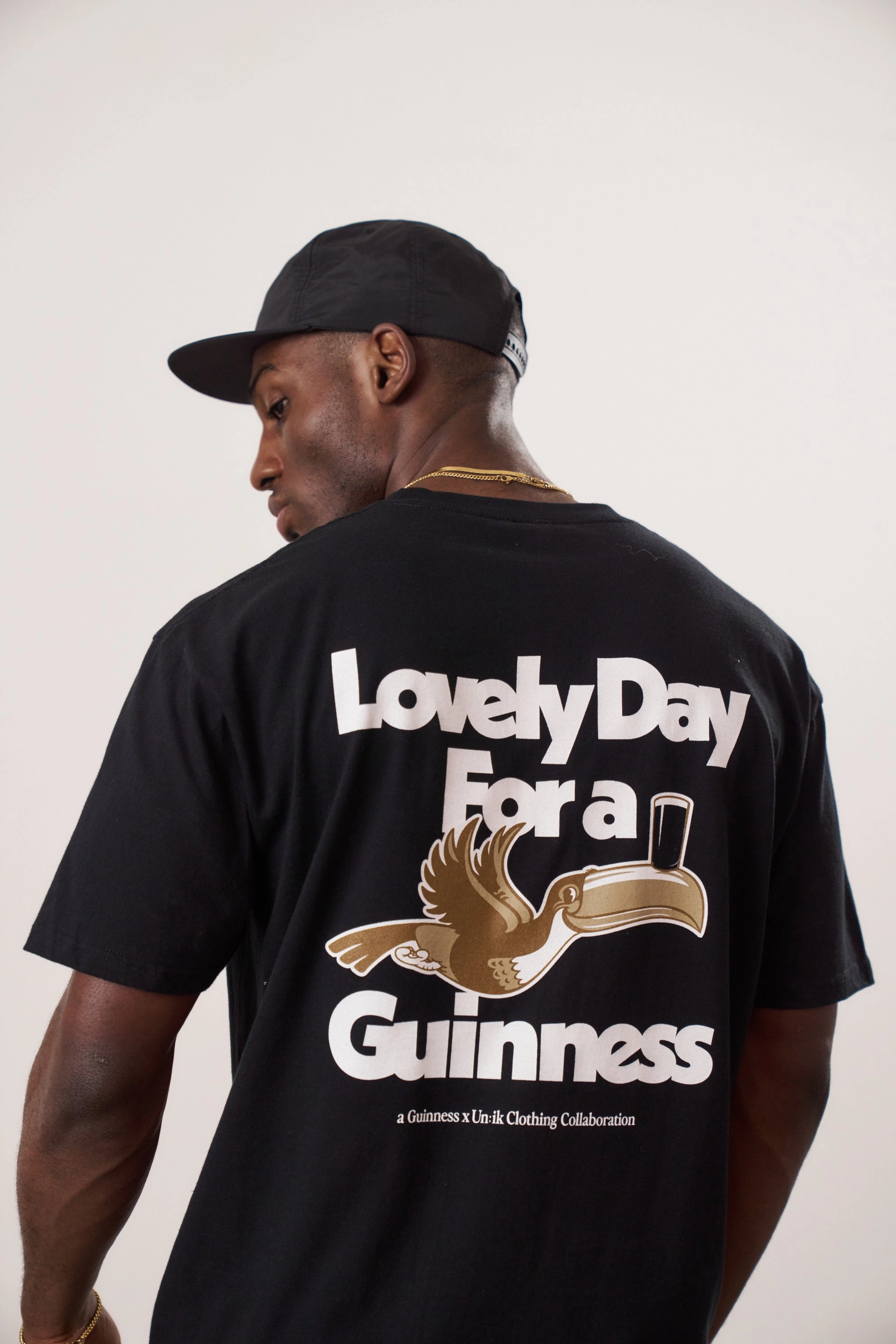 Stylish Day Wear Guinness x UN:IK 'Lovely Day' Tee & Tote Bag Bundle - Black