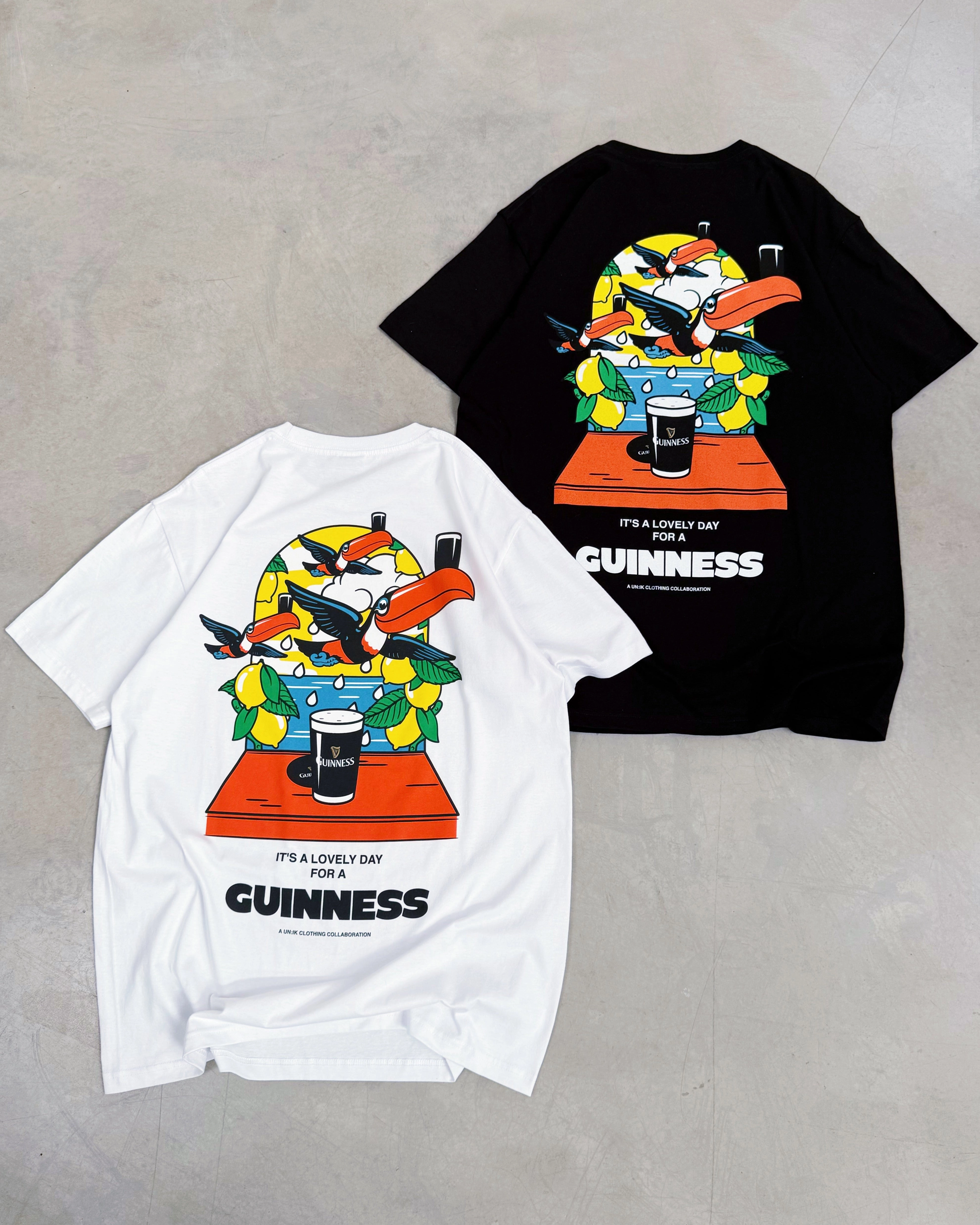 Guinness x UN:IK 'Lovely Drops' Tee - White Light Layer